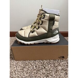 The North Face Women's Beige and Green Boots